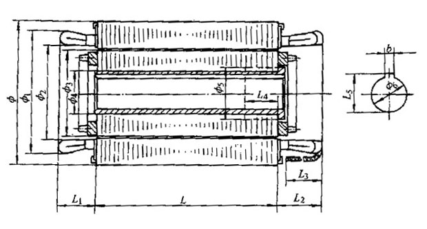 YSR-Z系列制冷機(jī)用耐氟三相異步電動機(jī)外形及安裝尺寸